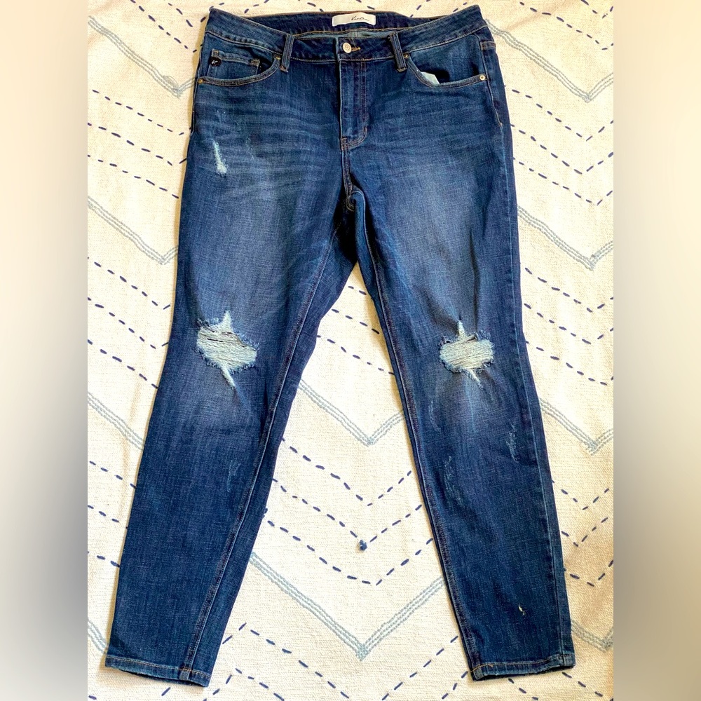 KanCan, Estilo Style Jeans, Dark Blue, Skinny, Distressed